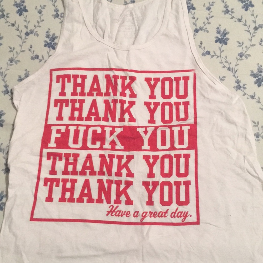 Thank You/ F* You Tank (M)